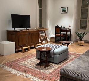 TV a/nebo společenská místnost v ubytování Aureahome