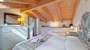 Postel nebo postele na pokoji v ubytování Dimora Agnese