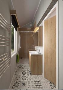 Vannituba majutusasutuses POD4 Family Glamping with seaview & Wi-Fi
