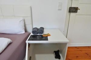 Quadrate Hostel Mannheim Z5 Denkmalschutz客房内的一张或多张床位