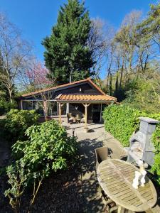 BenB Op de Vleet vrijstaande accommodatie外面的花园
