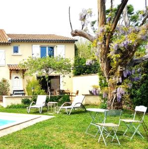 Zahrada ubytování Studio cosy en Provence + 5 fotografií