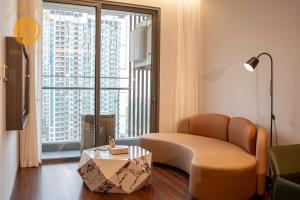 Χώρος καθιστικού στο Sunlight Condotel Hanoi