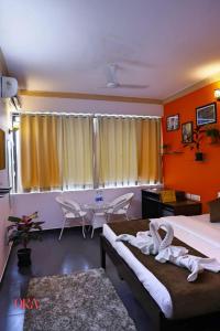 Postelja oz. postelje v sobi nastanitve Ora Classic " Budget Stay Near to Calangute Beach " Free WiFi