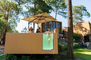 Zahrada ubytování Cabaña Lujo con Alberca Climatizada Vistas al Bosque de Mazamitla