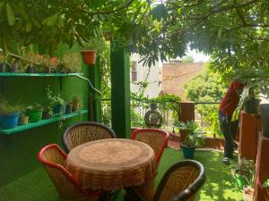 Zahrada ubytování Kishan's Hostel