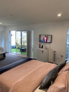 TV a/nebo společenská místnost v ubytování Auckland Serenity 2