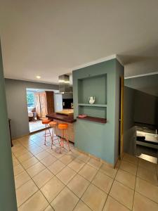 Kuchyň nebo kuchyňský kout v ubytování Apartment nähe Offenburg EuropaPark