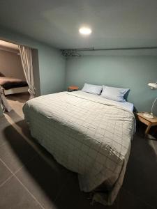 Postel nebo postele na pokoji v ubytování Apartment nähe Offenburg EuropaPark
