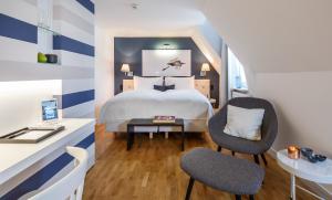 Voodi või voodid majutusasutuse Hotel Seehof toas