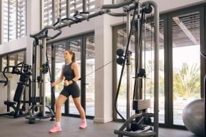 Fitnes oz. oprema za telovadbo v nastanitvi Long Beach Mauritius