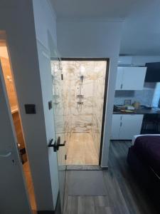Kuchyň nebo kuchyňský kout v ubytování Studio apartman Utrine 2