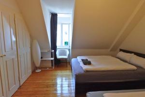 Quadrate Hostel Mannheim Z6 Denkmalschutz客房内的一张或多张床位