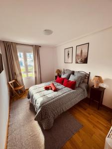 Ένα ή περισσότερα κρεβάτια σε δωμάτιο στο Apartamento en Foz