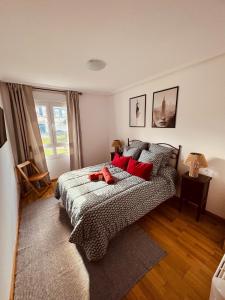 Ένα ή περισσότερα κρεβάτια σε δωμάτιο στο Apartamento en Foz