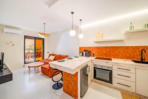 Kuchyň nebo kuchyňský kout v ubytování Exclusive Family Appartement