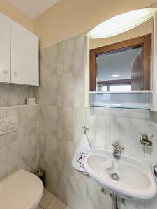 a bathroom with a sink and a toilet at Alpine Evasion - Crans Montana - Swiss Alps in Crans-Montana +11 photos