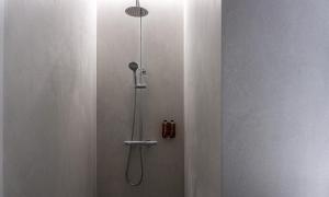 a shower with a shower head in a bathroom at Osito Hub - Duque de Gaeta in Valencia