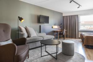 Istumisnurk majutusasutuses Quality Hotel Ekoxen