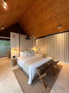 Giường trong phòng chung tại La Casita Filandia +199 ảnh