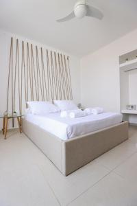 Ένα ή περισσότερα κρεβάτια σε δωμάτιο στο Studio near Paraportiani Mykonos Town