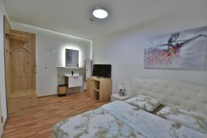 TV in/ali zabaviščno središče v nastanitvi Hotel Waldegg Zuchwil