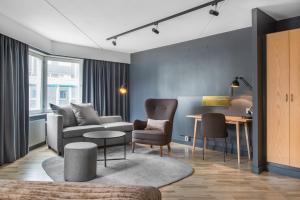 Istumisnurk majutusasutuses Quality Hotel Ekoxen