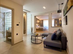 Posezení v ubytování Athens City Suites