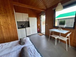Arhus Cottage and Camping的厨房或小厨房