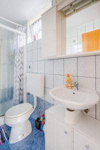 Koupelna v ubytování Apartma Vučič