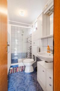 Koupelna v ubytování Apartma Vučič