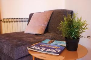 Ein Sitzbereich in der Unterkunft Apartment Macan