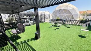 Zahrada ubytování شاليه الروح AlRooh Chalet