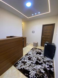an empty room with a rug on the floor at Isis Pyramids View Inn in Cairo