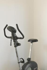 two bikes are parked next to each other at OLIVETUM holiday villa in Panormos Rethymno