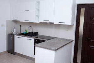 Kuchyň nebo kuchyňský kout v ubytování Apartman Francesca