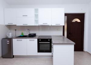 Kuchyň nebo kuchyňský kout v ubytování Apartman Francesca
