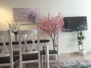TV a/nebo společenská místnost v ubytování Casa De Madinaty -مدينتي