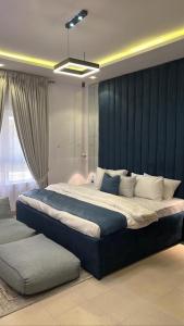 Postel nebo postele na pokoji v ubytování Lekki Lagos Apartment