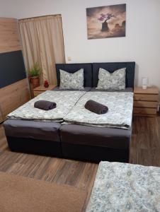 Postel nebo postele na pokoji v ubytování Apartmán u Váňů