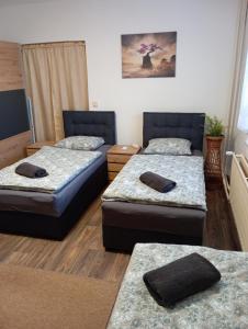 Postel nebo postele na pokoji v ubytování Apartmán u Váňů