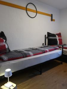 Postel nebo postele na pokoji v ubytování Ferienwohnung Elbflair