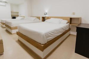 Postel nebo postele na pokoji v ubytování Hotel Plataneras Plaza