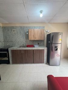 Dapur atau dapur kecil di Apartamentos Kars