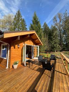 Balkón nebo terasa v ubytování Gambier Lavender Lodge and Homestead