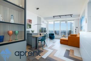 Posezení v ubytování Apartament Golden Wave - Frontowy Widok Na Morze - Aprent