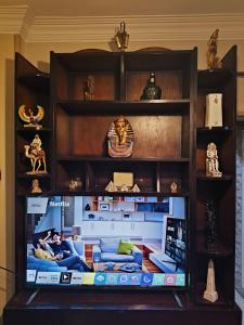 a display of a television in a room at Cozy location in Downtown Cairo close to The Egyptian Museum in Cairo +50 photos
