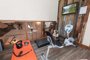 Fitness centrum a/nebo fitness zařízení v ubytování 34 Acre Escape Games Hiking Pool Table Bicycles