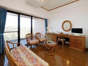 TV a/nebo společenská místnost v ubytování Resort Hotel Umibe no Kajuen