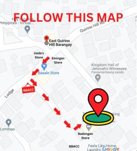 a map of follow this map at Elatap Studio Overlooking Baguio in Baguio +3 photos